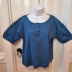 LOFT Blue Short Sleeve Women's Tee